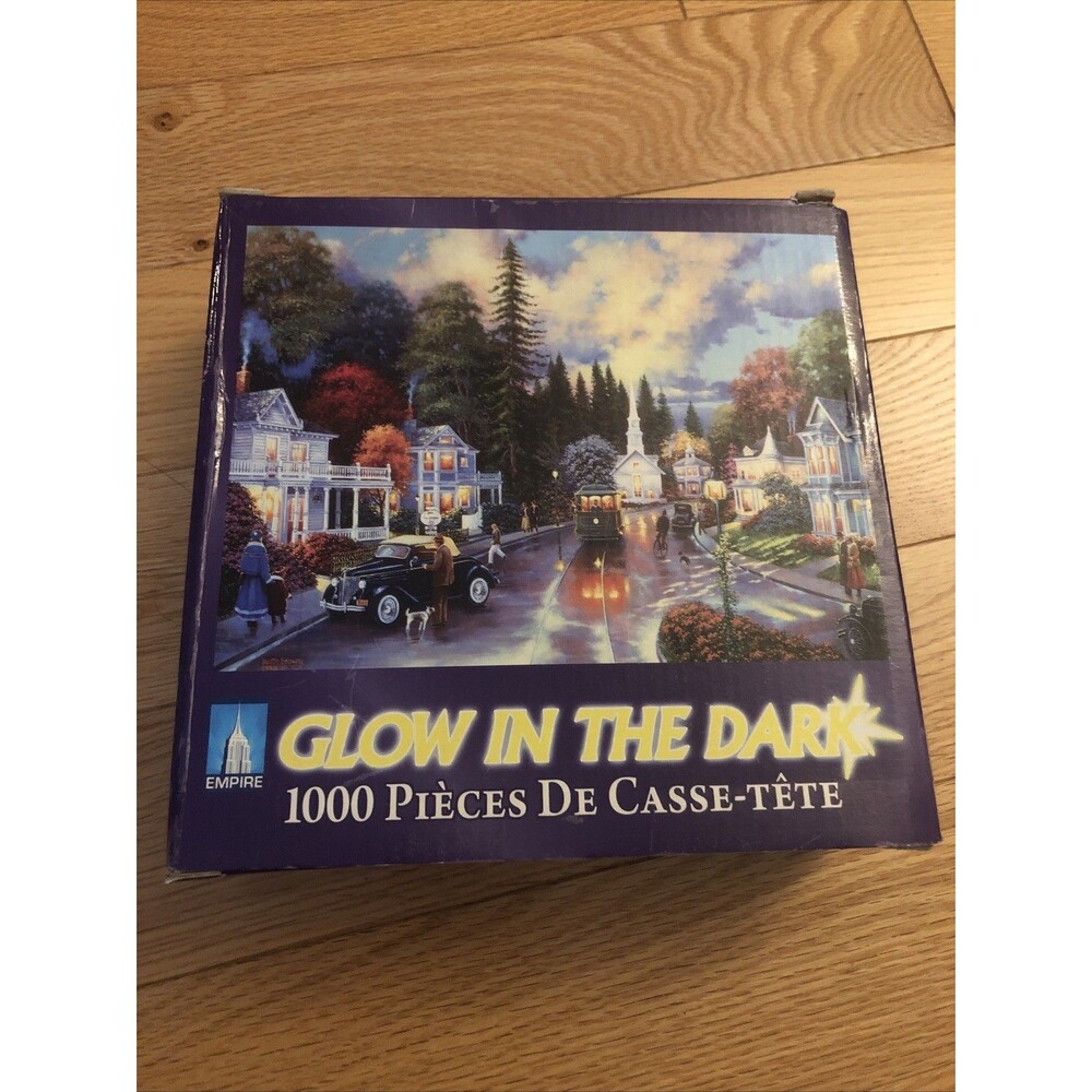 Glow In The Dark 1000 Piece Puzzle/pieces De Casse-tete - “Simpler Times”